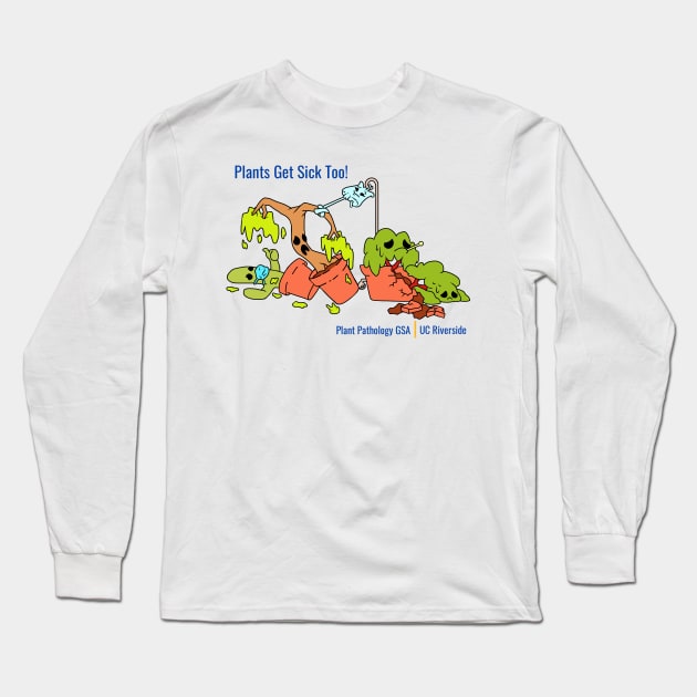 Front Facing | Plant Line Up Long Sleeve T-Shirt by Plant Pathology GSA UC Riverside